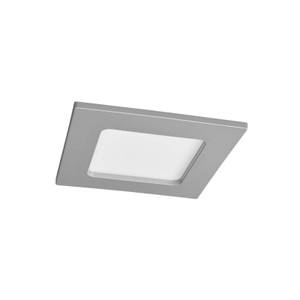Lampenwelt.com, LED-Einbaustrahler Joki silber 3000K eckig 11,5cm, 