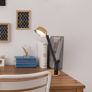 Globo, LED-Tischleuchte Ursino, gold, dimmbar, CCT, 