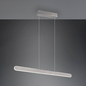 Trio Lighting, LED-Hängelampe Helios, alu, höhenverstellbar, dimmbar, CCT, LED-Hängelampe Helios, alu, höhenverstellbar, dimmbar, CCT