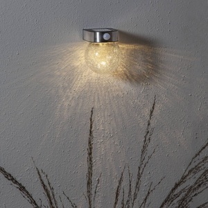 LED-Solar-Wandleuchte Gloy mit Bewegungsmelder
