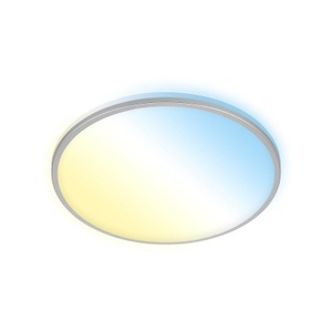 Briloner, LED-Deckenlampe Ivy S, dimmbar, CCT, weiß/chrom, LED-Deckenlampe Ivy S, dimmbar, CCT, Ø 49 cm