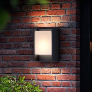 Philips, Philips Arbour LED-Außenwandlampe A-Label 1-flg., Philips Wandleuchte Ultra-Efficient Arbour HV 3000K Anthrazit