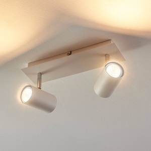 Lampenwelt.com, Iluk - 2-flammiger LED-Strahler für Wand und Decke, Iluk - 2-flammiger Strahler für Wand und Decke