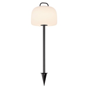Nordlux, LED-Erdspießleuchte Kettle mit Schirm Ø 22 cm, Nordlux Kettle-Spike zu Kettle Lampen Schwarz