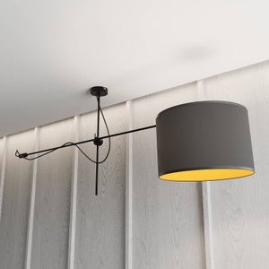 NOWODVORSKI LIGHTING, Deckenleuchte Viper in Schwarz und Gold, Deckenleuchte Viper in Schwarz und Gold