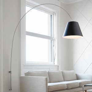 Luceplan, Luceplan Lady Costanza D13Ea d alu/schwarz, Dimmer, 
