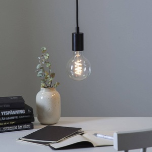 Best Season, E27-Fassung Stil mit Kabel, schwarz, Star Trading Pendelleuchte E27 Schwarz