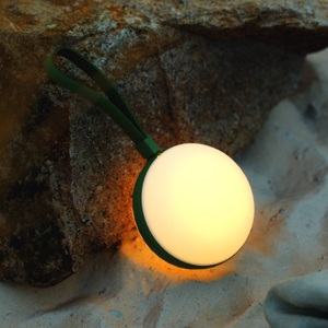 NoName, Bring 12 , Portable, Weiss/Grün, LED-Außenleuchte Bring to go Ø 12 cm weiß/grün