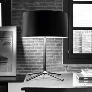 GROK, Grok Hall Tischleuchte mit Stoffschirm, schwarz, LEDS-C4 Hall Tischleuchte mit Stoffschirm, schwarz