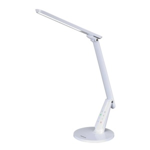 Aluminor, LED-Schreibtischleuchte Zig mit Bedienfeld weiß, LED-Schreibtischleuchte Zig mit Bedienfeld weiß