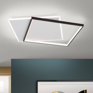 Orion, LED-Deckenlampe Emanuel, weiß/schwarz, LED-Deckenlampe Emanuel, weiß/schwarz