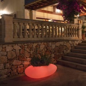 DEGARDO, Dekolampe Storus III LED RGB+CCT bepflanzbar weiß, 