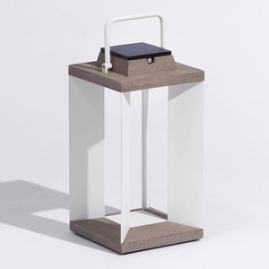 LES JARDINS, Solarlaterne Teckalu, Duratek/weiß, 45,5cm, Solarlaterne Teckalu, Duratek/weiß, 45,5cm