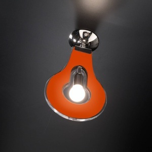 Selene, Designer-Deckenleuchte Flat 32cm orange, 