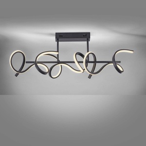 Paul Neuhaus, Design Deckenleuchte schwarz inkl. LED und Dimmer - Krisscross