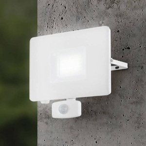 Eglo, LED-Außenstrahler Faedo 3 mit Sensor, weiß, 50W, EGLO Gartenstrahler »3 1 Aussenstrahler Sensor weiss«