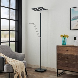 LUCANDE, Lucande Hadlee LED-Stehleuchte, anthrazit, 