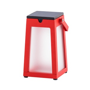 LES JARDINS, LED-Solarlaterne Tinka tragbar, rot, LED-Solarlaterne Tinka tragbar, rot