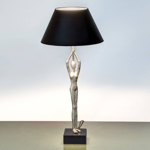 J. Holländer, Designer-Tischleuchte Ballerino mit Figur, Designer-Tischleuchte Ballerino mit Figur