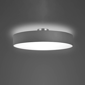 TRIO LEUCHTEN, Deckenleuchte Hotel, nickel matt/grau, Ø 65 cm, Deckenleuchte Hotel, nickel matt/grau, Ø 65 cm