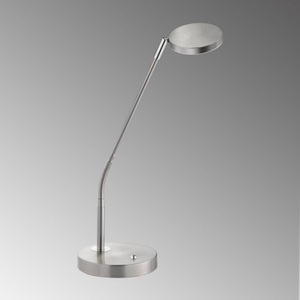FH LIGHTING, LED-Tischleuchte Lunia, dimmbar, nickel matt, LED-Tischleuchte Lunia, dimmbar, nickel matt