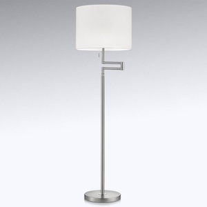 Knapstein, Knapstein - Stehleuchte JOLINE - 43/43/185 cm, Stehleuchte Lilian, LED-Dimmer, nickel matt/chrom