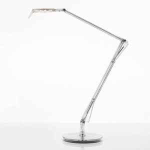 KARTELL, Kartell Aledin Tec Tischleuchte transparent, Tischleuchte Aledin TEC LED plastikmaterial transparent / LED - flacher Diffusor - Kartell transparent en plastikmaterial