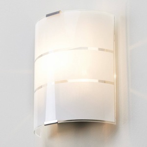 Lampenwelt.com, Glas-Wandleuchte Vincenzo, Glas-Wandleuchte Vincenzo