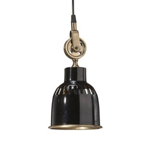 PR Home, PR Home Cleveland Hängelampe 14 cm schwarz/messing, PR Home Cleveland Hängelampe 14 cm schwarz/messing
