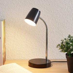 LINDBY, Lindby Jegor LED-Tischleuchte in Schwarz, Lindby Jegor LED-Tischleuchte in Schwarz