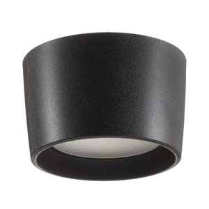 Fumagalli, Anbau-Downlight Livia Ø16cm CCT schwarz/frosted, Downlight Livia Ø 16 cm schwarz/gefrostet Kunstharz GX53 CCT