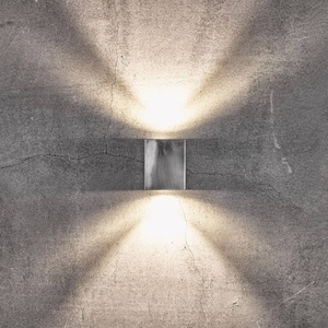 Nordlux, LED-Außenwandlampe Canto Kubi 2, 10 cm, verzinkt, Nordlux Canto kubi2 49711031 LED-Außenwandleuchte 12 W Verzinkt