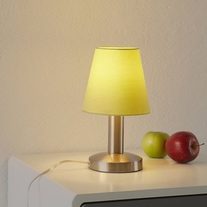 Trio Lighting, Grüne Tischleuchte Merete m. Touch-Schalter, 