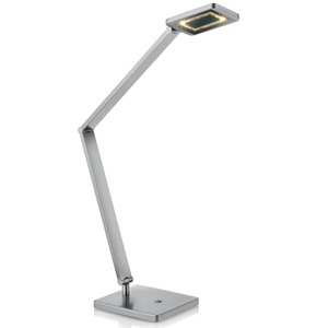 Knapstein, LED-Tischleuchte Space mit Touchdimmer nickel matt, LED-Tischleuchte Space mit Touchdimmer nickel matt