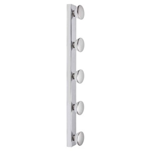 Megaman, Megaman Spiegelleuchte Aqua Hollywood fünfflammig, LightMe Aqua Hollywood LM85645 LED-Wandleuchte 24.5 W LED Silber