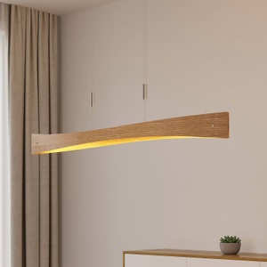 LINDBY, Lindby Beazina LED-Hängeleuchte, Eichenholz, Lindby Beazina LED-Hängeleuchte, Eichenholz