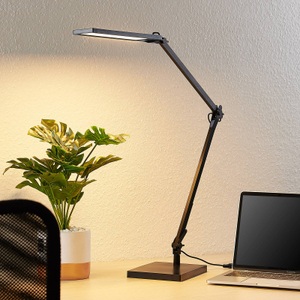 LINDBY, Lindby Antisa LED-Schreibtischlampe CCT mit Dimmer, Lindby Antisa LED-Schreibtischlampe CCT mit Dimmer