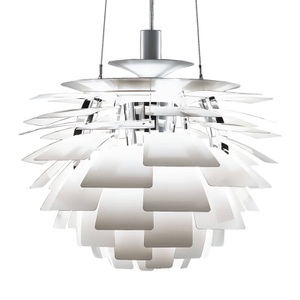 Louis Poulsen, Louis Poulsen PH Artichoke Pendelleuchte, Pendelleuchte PH Artichoke metall weiß Ø 60 cm - Louis Poulsen weiß en metall