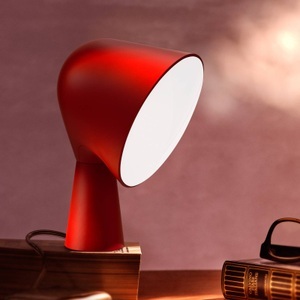 Foscarini, Binic Tischleuchte / Sonderausgabe - Foscarini rot en plastikmaterial, Tischleuchte Binic plastikmaterial rot / Sonderausgabe - Foscarini rot en plastikmaterial