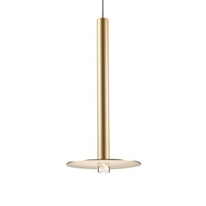 GROK, Grok Candle LED-Hängeleuchte 00-6017 gold satin, LEDS-C4 Candle LED-Hängeleuchte 00-6017 gold satin