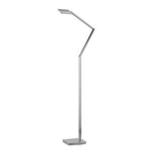 Knapstein, Schlanke LED-Stehleuchte Linus in Nickel matt, 