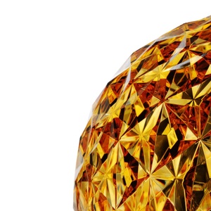 KARTELL, Kartell Planet LED Tischleuchte, Tischleuchte Planet LED plastikmaterial gelb gold / LED - H 28 cm - Kartell gold en plastikmaterial