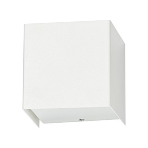 NOWODVORSKI LIGHTING, Wandleuchte Cube aus Stahl, weiß, 