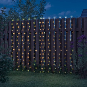 Globo, Solar-LED-Lichtervorhang IP44 150x150cm192-flammig, 
