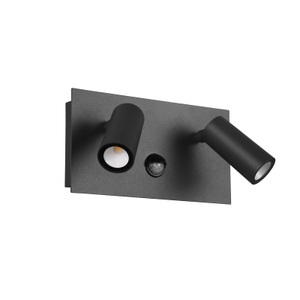 LED-Außenwandlampe Tunga, zweiflammig, anthrazit