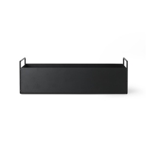 ferm living, ferm living Plant Box small Blumenkasten schwarz, ferm LIVING Plant Box Small, schwarz, 45 x 16 x 14 cm, Stahl