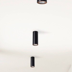 LEDS-C4, LEDS-C4 Pipe Deckenspot einflammig schwarz-gold, LEDS-C4 Pipe Deckenspot einflammig schwarz-gold