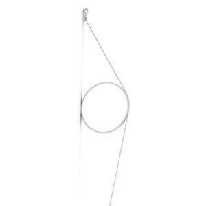 Flos, Wirering Wandleuchte / LED - H 208 cm - Flos weiß en metall, Wandleuchte Wirering metall weiß / LED - H 208 cm - Flos weiß en metall