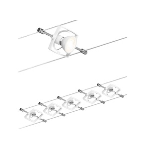 Paulmann, Seil-Komplettsystem GU5.3 50 W LED EEK: abhängig v. Leuchtmittel (A++ - E) Paulmann MacII 94134 Weiß, Paulmann MacII 94134 Seil-Komplettsystem GU5.3 50 W LED Weiß