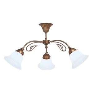 Berliner Messinglamp, Deckenleuchte HERTHA aus Messing, Deckenleuchte HERTHA aus Messing